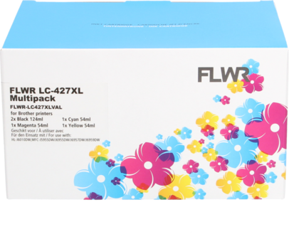 FLWR - Cartridges / Brother LC-427XL Multipack / zwart en kleur / Geschikt voor Brother