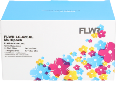 FLWR - Cartridges / Brother LC-426XL Multipack / zwart en kleur / Geschikt voor Brother