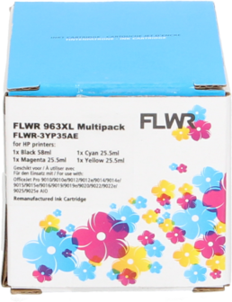 FLWR - Cartridges / HP 963XL multipack / zwart en kleur / Geschikt voor HP