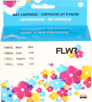 FLWR - Cartridges / HP 903XL Multipack / zwart en kleur / Geschikt voor HP