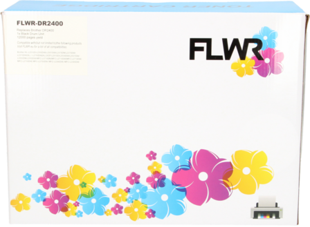 FLWR - Drums / Brother DR-2400 / zwart / Geschikt voor Brother