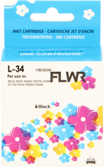 FLWR - Cartridges / Lexmark 34XL / zwart / Geschikt voor Lexmark