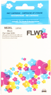 FLWR - Cartridges / HP 953XL / zwart / Geschikt voor HP