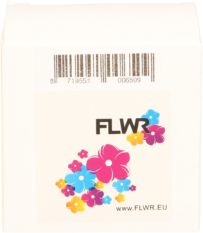 FLWR - Labels / Dymo 99018 klein / wit / Geschikt voor Dymo