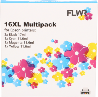 FLWR - Cartridges / Epson 16XL Multipack / zwart en kleur / Geschikt voor Epson