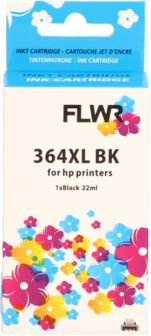 FLWR - Cartridges / HP 364XL / zwart / Geschikt voor HP