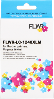 FLWR - Cartridges / Brother LC-1240XL / magenta / Geschikt voor Brother