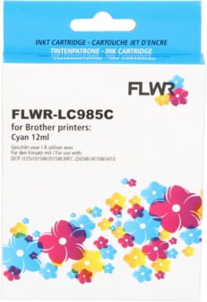 FLWR - Cartridges / Brother LC-985C / cyaan / Geschikt voor Brother