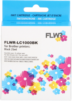 FLWR - Cartridges / Brother LC-970BK / LC-1000BK / zwart / Geschikt voor Brother