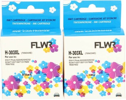 FLWR - Cartridges / HP 303XL Multipack / zwart en kleur / Geschikt voor HP