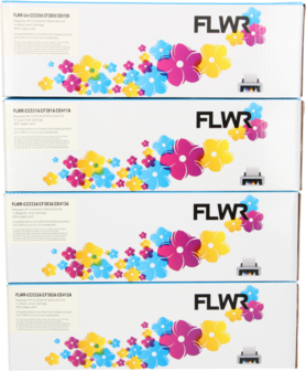 FLWR - Toners / HP 305A 4-pack / zwart en kleur / Geschikt voor HP