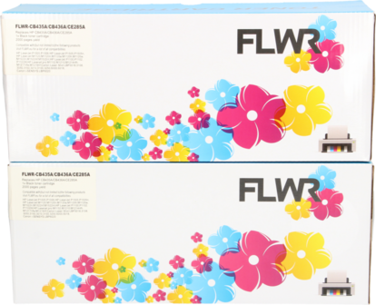 FLWR - Toners / HP 85AD twinpack / zwart / Geschikt voor HP