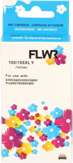 FLWR - Cartridges / Lexmark 100XL / geel / Geschikt voor Lexmark