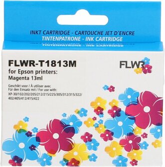 FLWR - Cartridges / Epson 18XL / magenta / Geschikt voor Epson