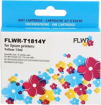 FLWR - Cartridges / Epson 18XL / geel / Geschikt voor Epson