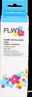 FLWR - Cartridges / Epson 104 Ecotank / cyaan / Geschikt voor Epson