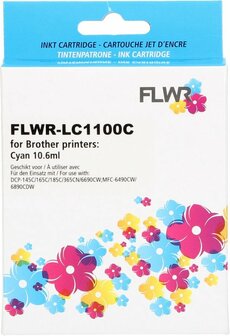 FLWR - Cartridges / Brother LC-1100C / cyaan / Geschikt voor Brother