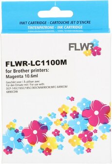 FLWR - Cartridges / Brother LC-1100M / magenta / Geschikt voor Brother