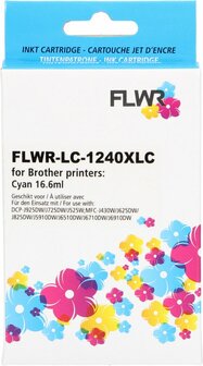 FLWR - Cartridges / Brother LC-1240XL / cyaan / Geschikt voor Brother