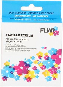 FLWR - Cartridges / Brother LC-125XLM / magenta / Geschikt voor Brother