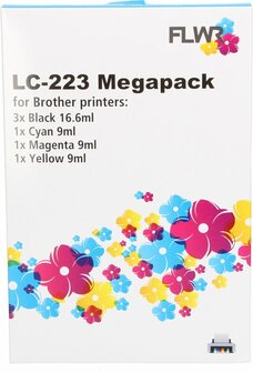 FLWR - Cartridges / Brother LC-223 Megapack /  / Geschikt voor Brother