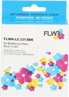 FLWR - Cartridges / Brother LC-3213 / zwart / Geschikt voor Brother