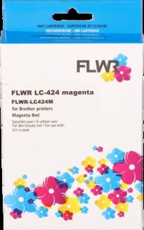 FLWR - Cartridges / Brother LC-424 / magenta / Geschikt voor Brother