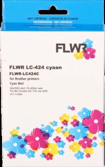 FLWR - Cartridges / Brother LC-424 / cyaan / Geschikt voor Brother