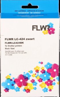 FLWR - Cartridges / Brother LC-424 / zwart / Geschikt voor Brother