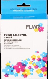 FLWR - Cartridges / Brother LC-427XL / zwart / Geschikt voor Brother