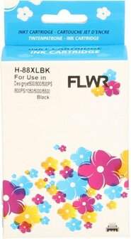 FLWR - Cartridges / HP 88XL / zwart / Geschikt voor HP