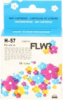 FLWR - Cartridges / HP 57 / kleur / Geschikt voor HP