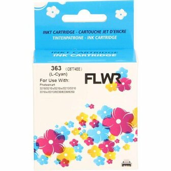 FLWR - Cartridges / HP 363 / licht cyaan / Geschikt voor HP