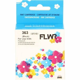 FLWR - Cartridges / HP 363 / zwart / Geschikt voor HP