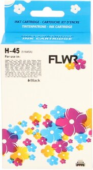 FLWR - Cartridges / HP 45 / zwart / Geschikt voor HP