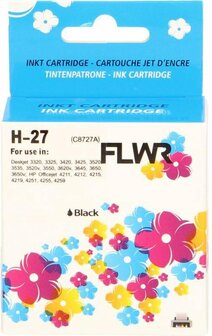 FLWR - Cartridges / HP 27 / zwart / Geschikt voor HP