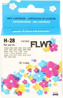 FLWR - Cartridges / HP 28 / kleur / Geschikt voor HP