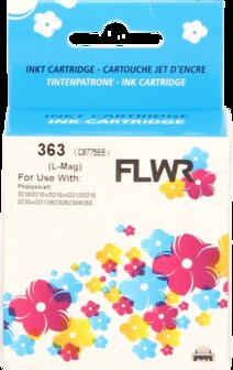 FLWR - Cartridges / HP 363 / licht magenta / Geschikt voor HP