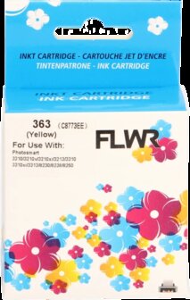 FLWR - Cartridges / HP 363 / geel / Geschikt voor HP