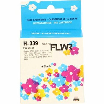 FLWR - Cartridges / HP 339 / zwart / Geschikt voor HP