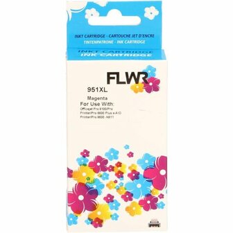 FLWR - Cartridges / HP 951XL / magenta / Geschikt voor HP