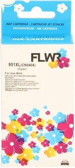 FLWR - Cartridges / HP 951XL / cyaan / Geschikt voor HP