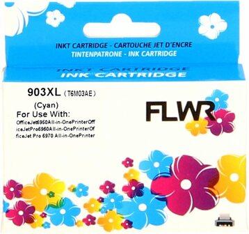 FLWR - Cartridges / HP 903XL / cyaan / Geschikt voor HP