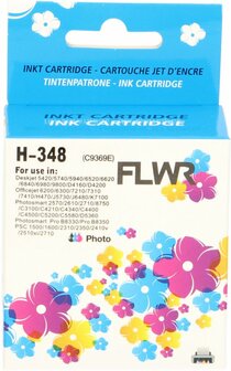 FLWR - Cartridges / HP 348 / foto kleur / Geschikt voor HP