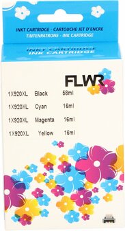 FLWR - Cartridges / HP 920XL Multipack / zwart en kleur / Geschikt voor HP