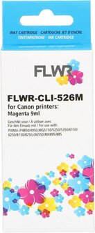 FLWR - Cartridges / Canon CLI-526M / magenta / Geschikt voor Canon