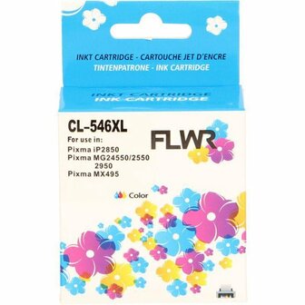 FLWR - Cartridges / Canon CL-546XL / kleur / Geschikt voor Canon