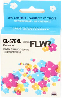 FLWR - Cartridges / Canon CL-576XL / kleur / Geschikt voor Canon