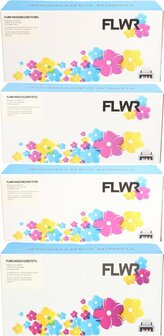 FLWR - Toners / HP 124A Multipack / zwart en kleur / Geschikt voor HP