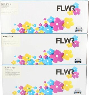 FLWR - Toners / HP 410X 3-pack / kleur / Geschikt voor HP